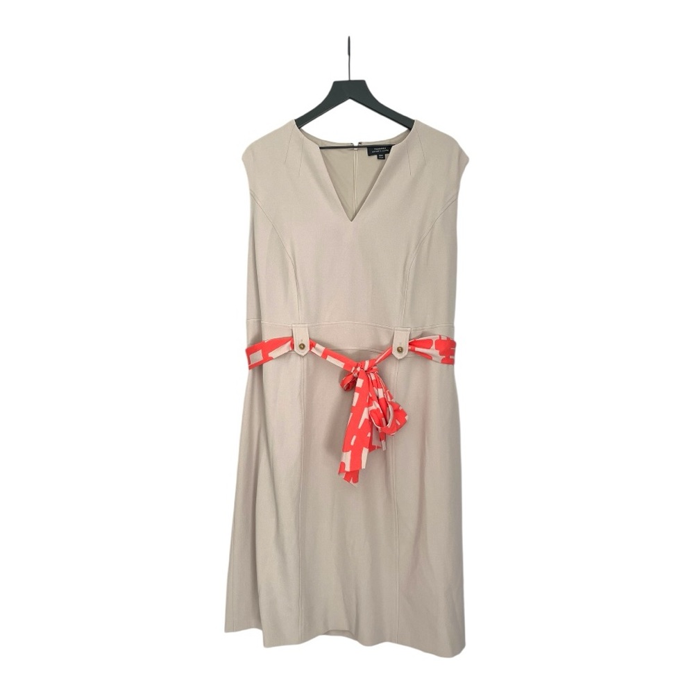 NWT Tahari dress style Barry in oatmeal / coral